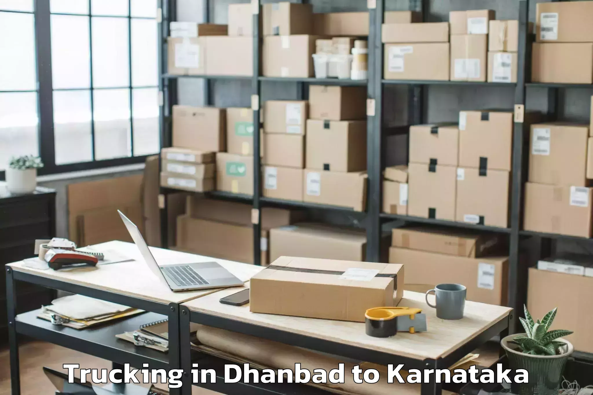 Book Dhanbad to Gurramkonda Trucking Online